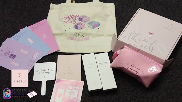 Althea make up pouch,Althea beauty mirror,,Althea limited edition tote bag.New Release Real Fresh Skin Detoxer x Get it Beauty - 10 second wash off mask,Cuties miniature Althea's boxes, K Beauty, Korean Product, Korean, Produk korea,