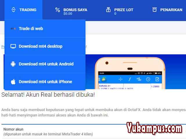 Cara download mt4 octafx