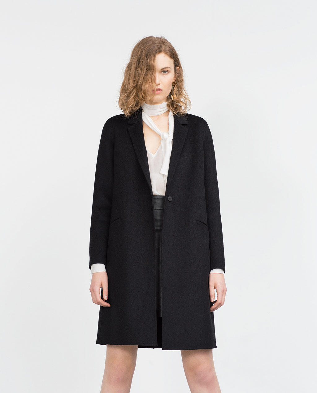 laws of general economy: Zara, Handmade Black Coat, XS
