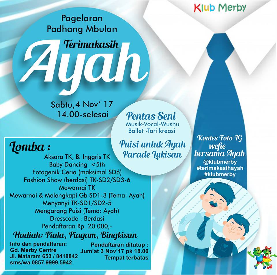 Lomba Foto Instagram Wefie Bersama Ayah - lomba foto bayi balita anak 2021