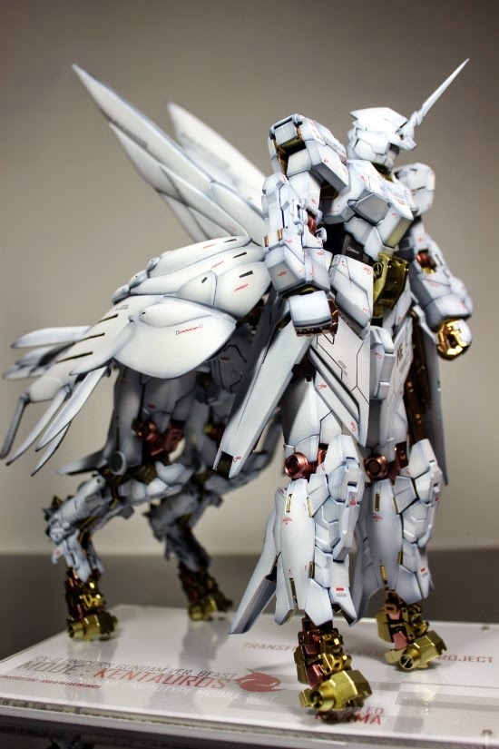 Custom Build Mg 1 100 Unicorn Gundam Beast Mode Pegasus Project Gundam Kits Collection News And Reviews