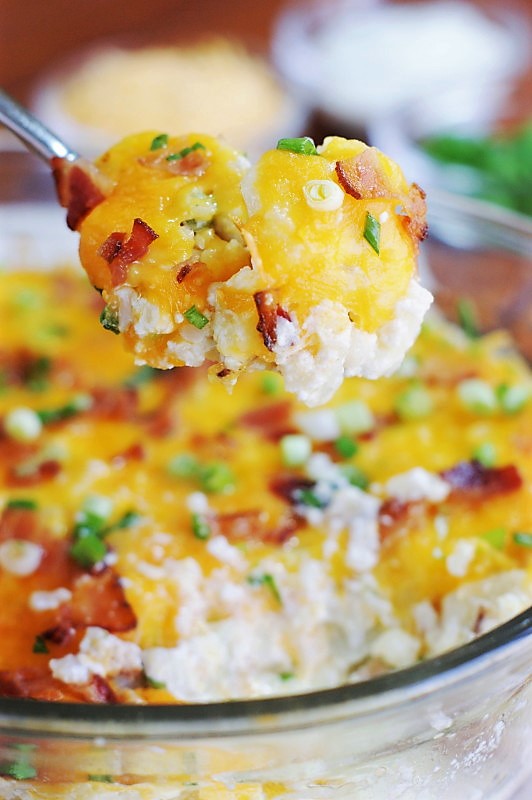 Cauliflower {Just Like} Loaded Baked Potato Casserole The Kitchen is