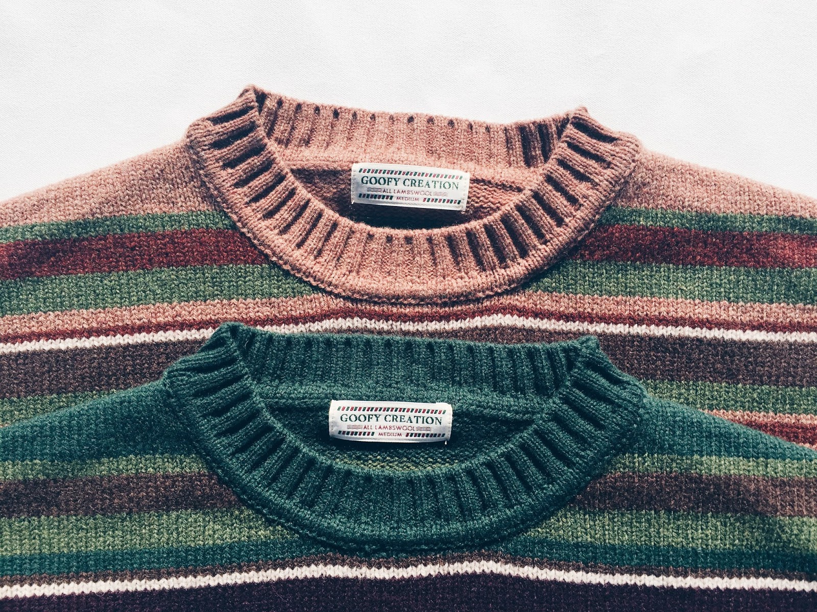 not wonder store: GOOFY CREATION, Lambs wool border knit