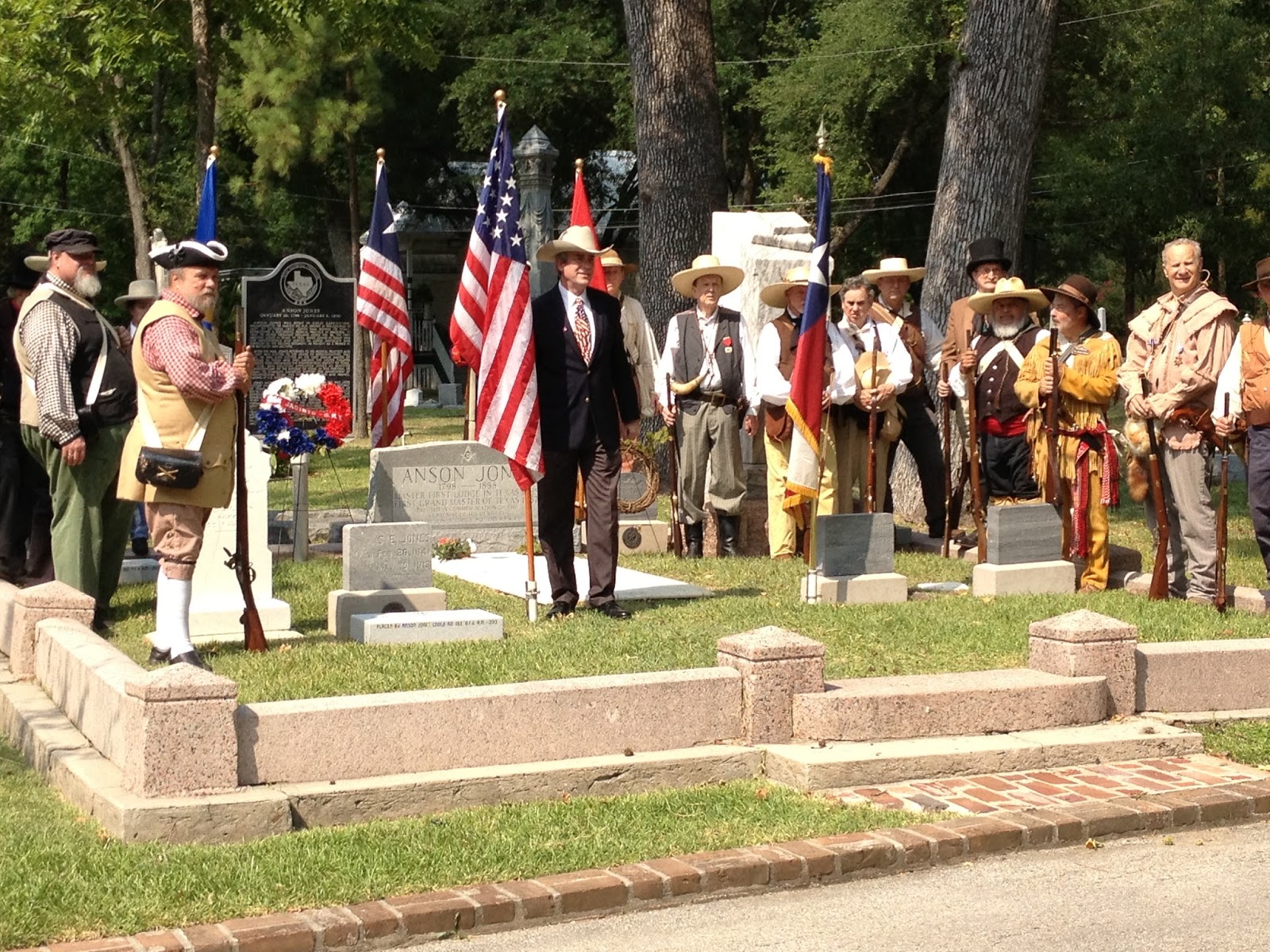 Texas History Page Ceremony to Honor Anson Jones and U.S. Independence