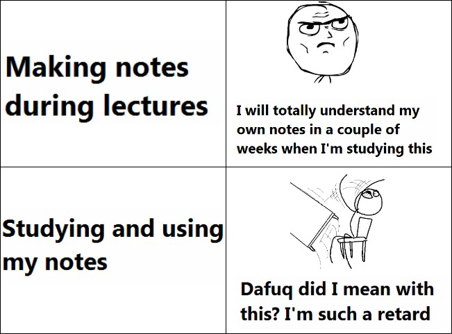 Studying My Own Notes