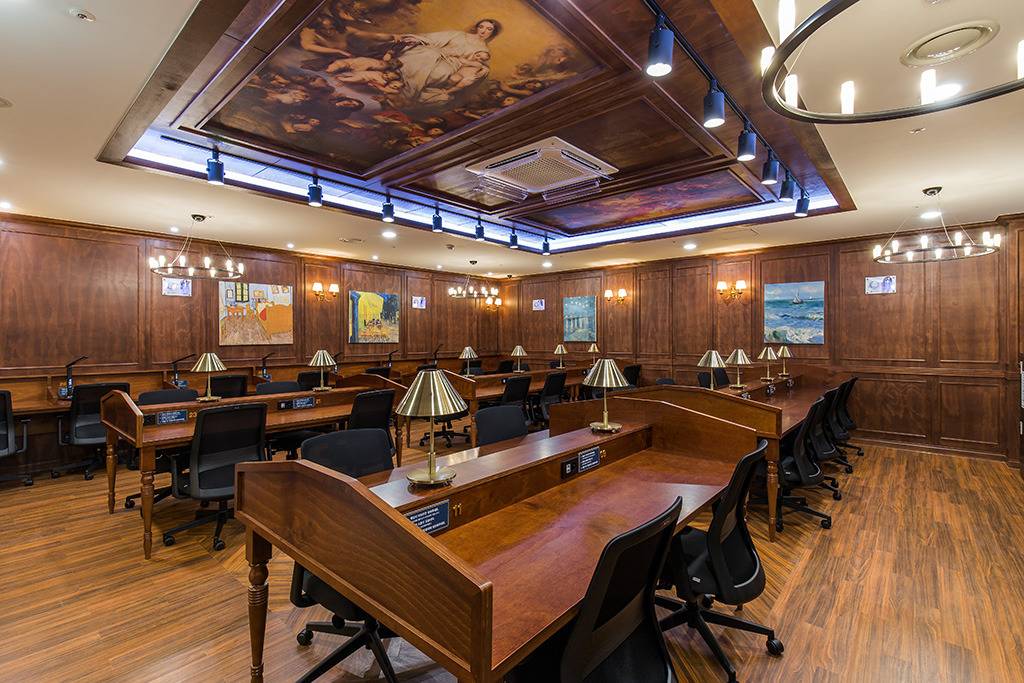 Interior design of a study cafe advertised by Park Myung Soo KPOP, KFANS