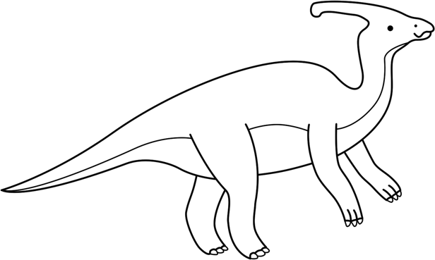 Triceratops Outline The Dinosaur Poster Dinosaur Debut Parasaurolophus
