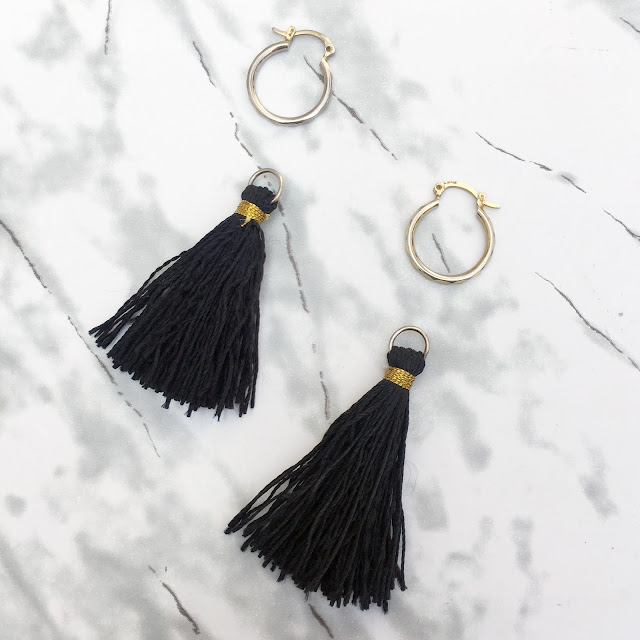DIY Tassel Hoop Earrings