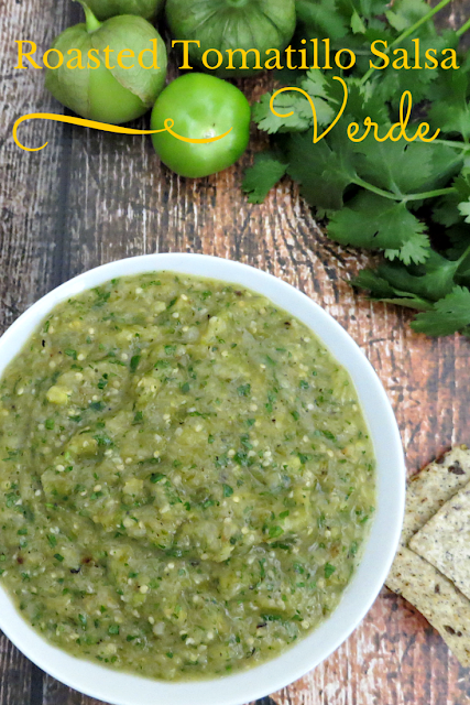 Roasted Tomatillo Salsa Verde | Growing up Madison