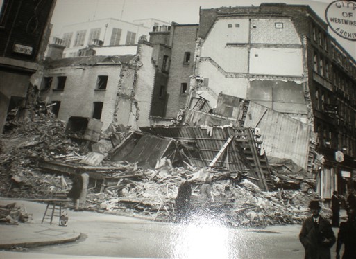 11 October 1940 worldwartwo.filminspector.com Soho London bomb damage