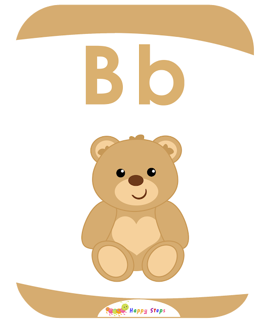 Letter -B-  Flash Cards and Printable Worksheets