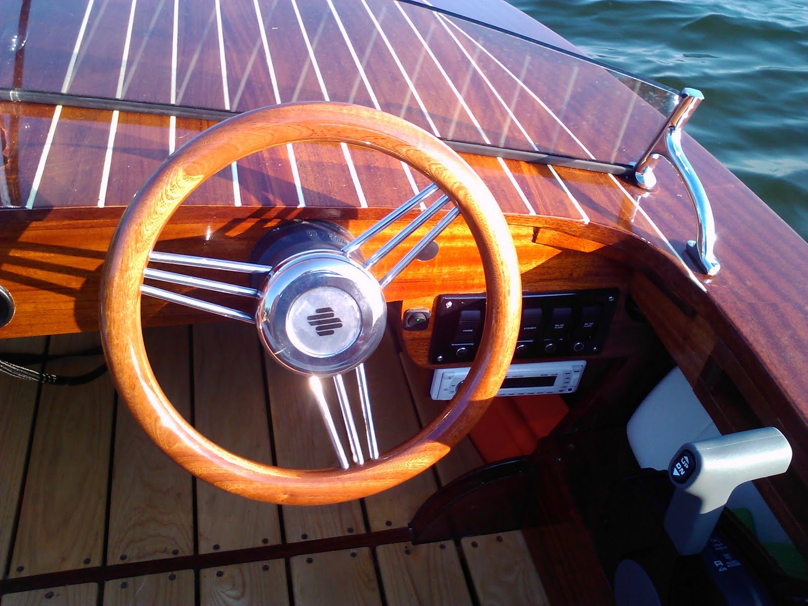 Ted's Wood Boat New Wheel for the Boat