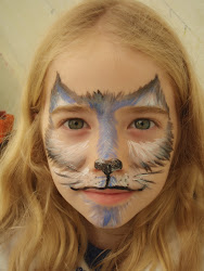face painting nature wolf paintings nix ella snowy designed