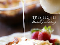 Tres Leches Bread Pudding with Vanilla Cream Sauce