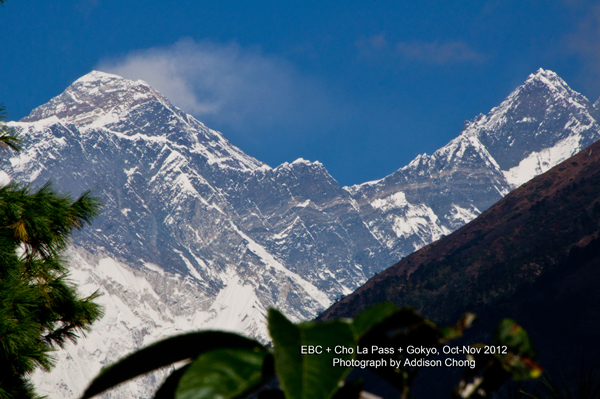 Everest, Nuptse, and Lhotse