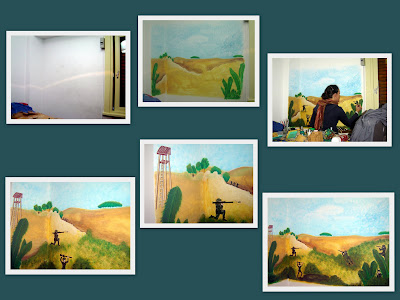 Como en cuentos: Mural habitacion niño.