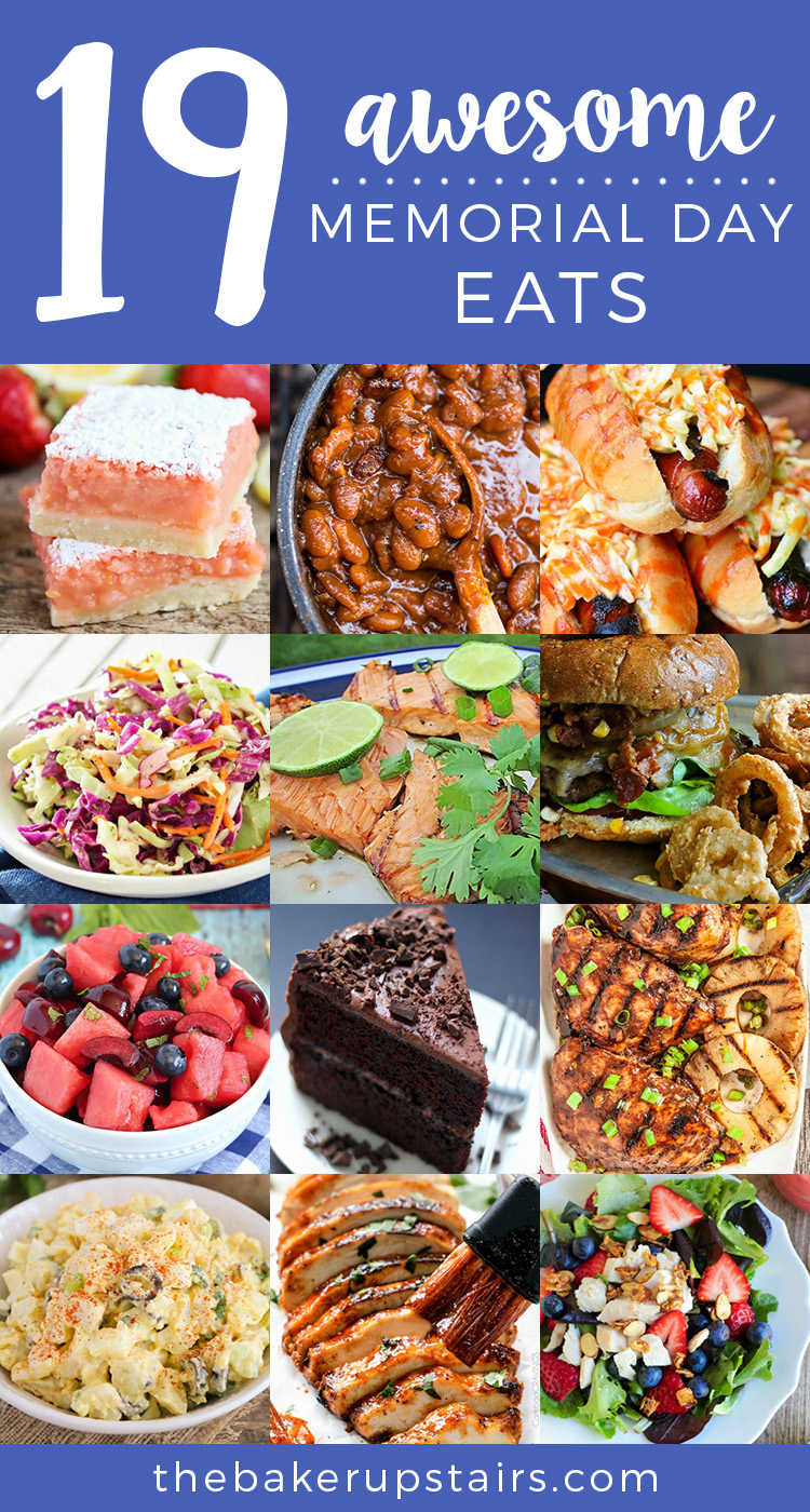 19 amazing Memorial Day burgers, hot dogs, grilled chicken, salads, and summer desserts