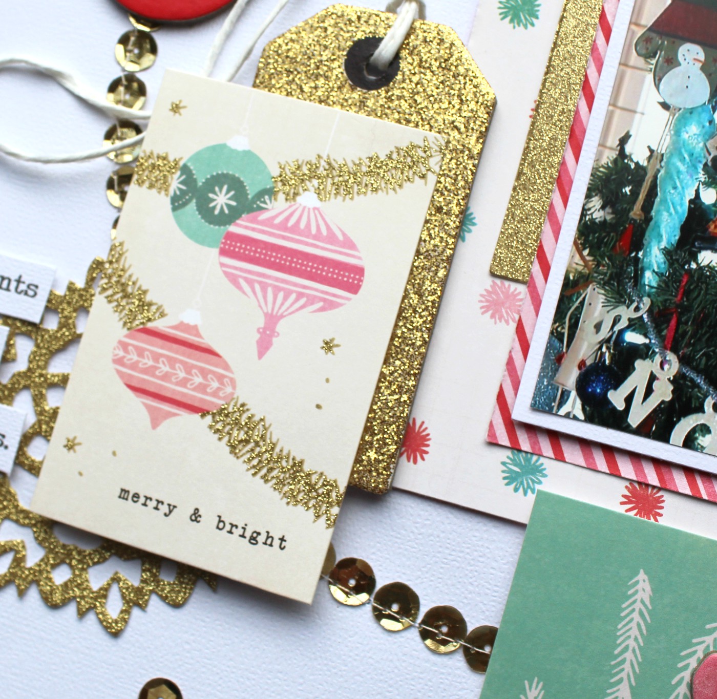 My Creative Scrapbook Fun with Sequins by Marielle!