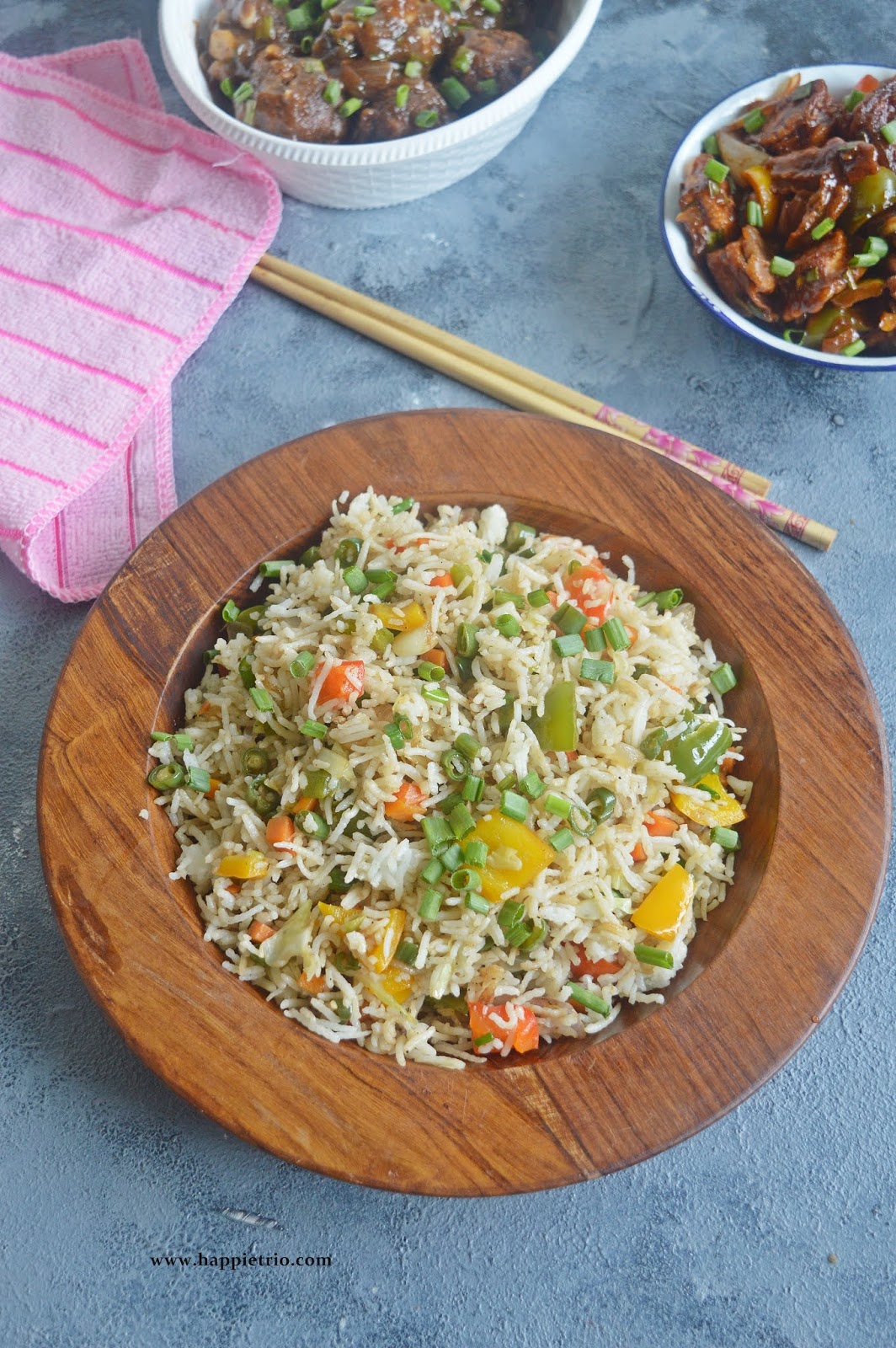 Vegetable Fried Rice Recipe | How to make restaurant style Veg Fried ...