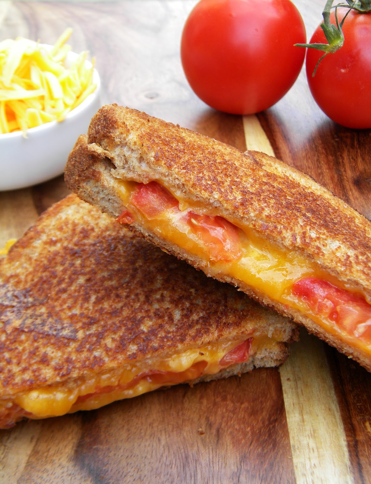 a lovin' forkful Classic Grilled Cheese Sandwich with Tomato