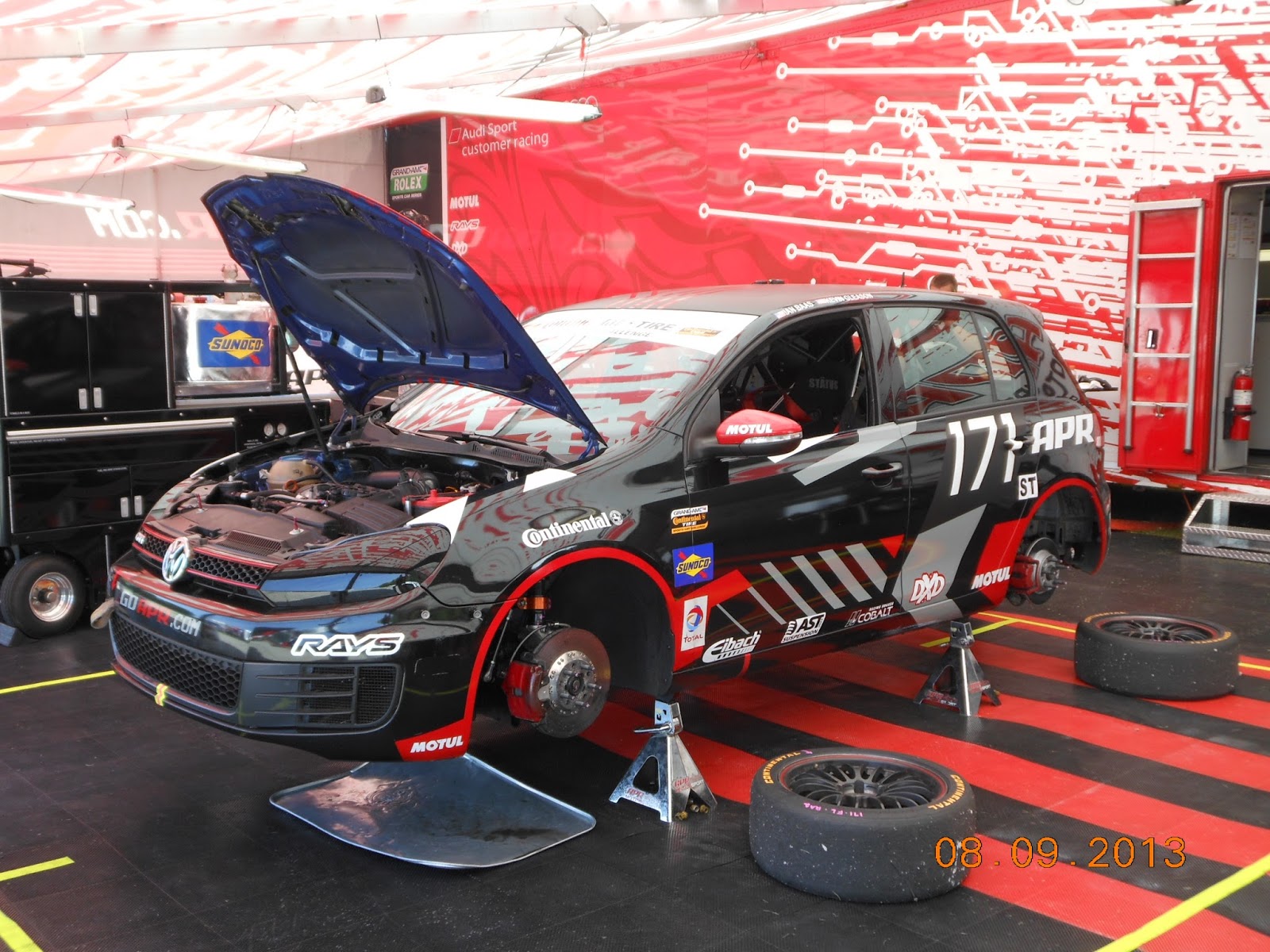 Pilotes Anciens Road America 2013 Grand Am Street Tuner In The Paddock