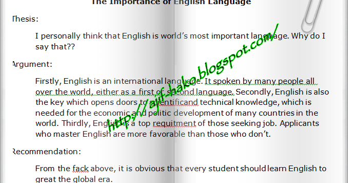 Contoh Analytical Exposition Tentang Kesehatan Dan