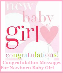 congratulations its a girl messages
