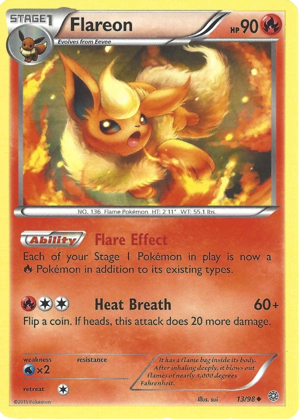 Flareon -- Ancient Origins Pokemon Card Review 