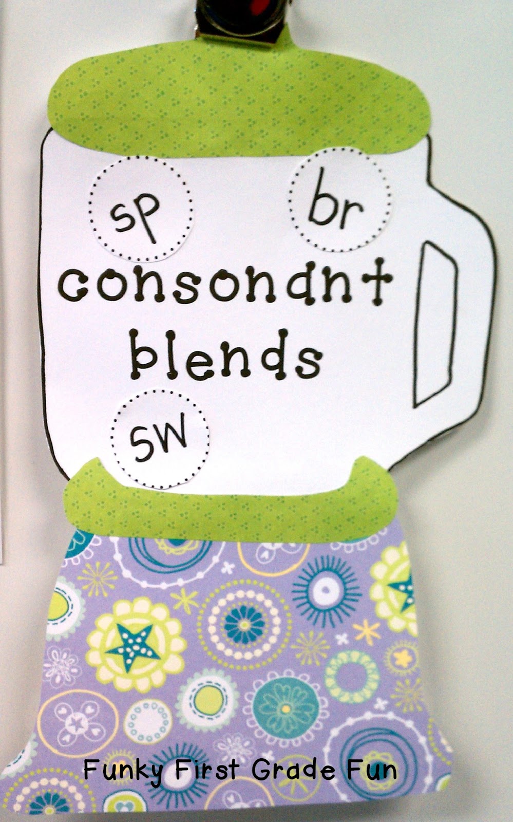 Funky First Grade Fun Put 'Em in the Blender ! (consonant blends)