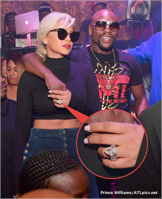 Mayweather GF1 Floyd Mayweather reportedly buys his new girlfriend a ring worth $1million