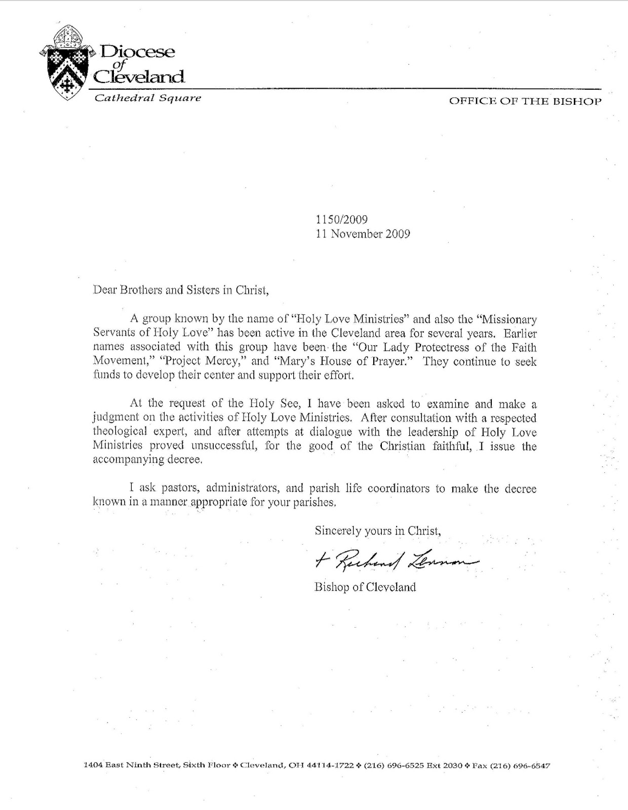 A Catholic Life Holy Love Ministries Cleveland