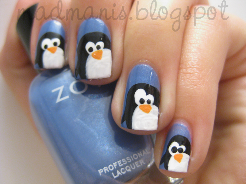 MaD Manis: Wintery Penguins