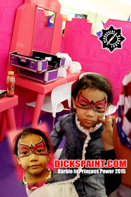 face painting kids barbie jakarta
