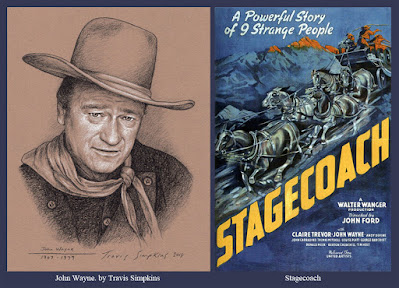 John Wayne. American Actor and Freemason. Stagecoach. by Travis Simpkins
