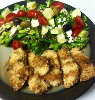 salad chicken greek dinner yum healthy clean eating recipe balsamic dressing homemade 