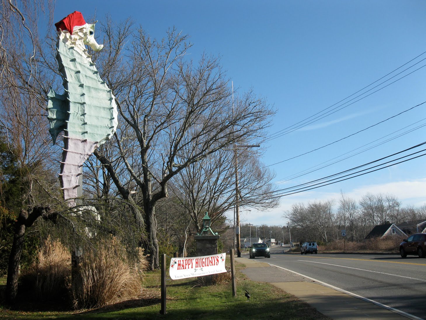 Eccentric Roadside Salty and sweet Salty the giant seahorse of
