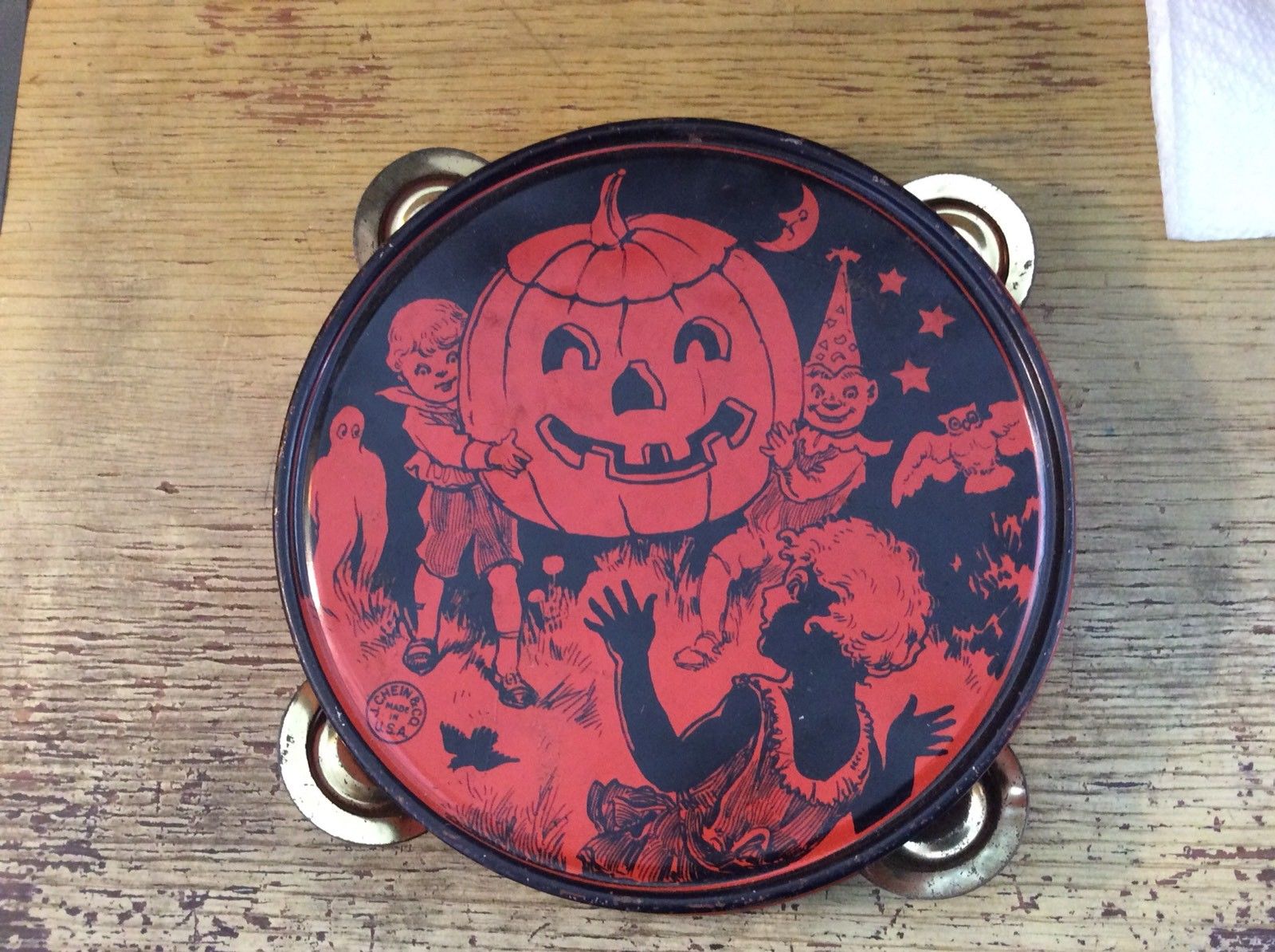 Vintage Halloween Collector Vintage Halloween Chein Tambourine at eBay