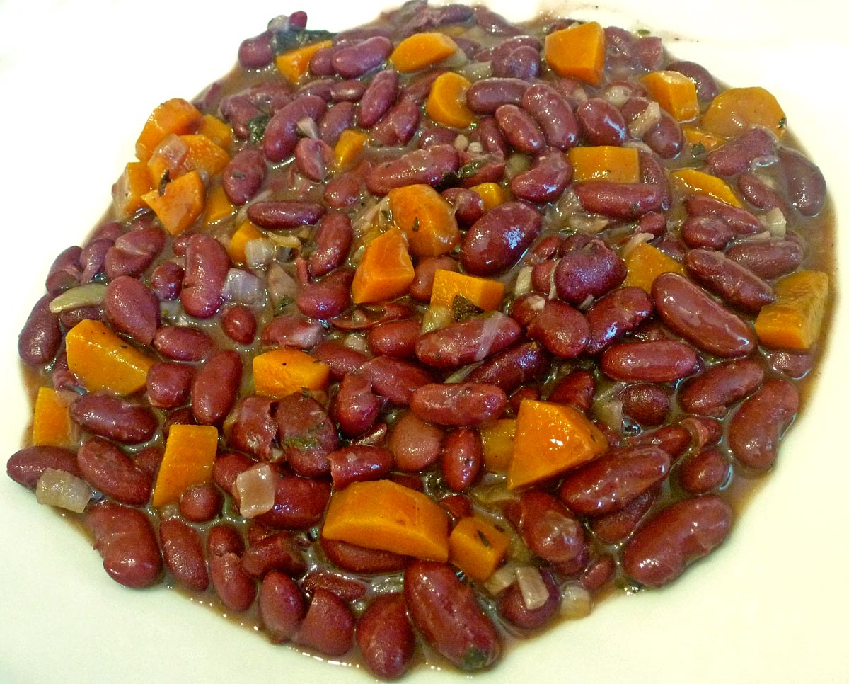 Living the life in SaintAignan Red beans cooked in red wine