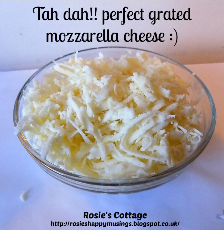 Rosie's Cottage How To Grate Mozzarella Cheese For Perfect Pizza Topping
