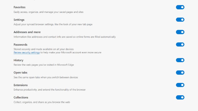 Microsoft Edge update brings History and Open Tabs sync feature