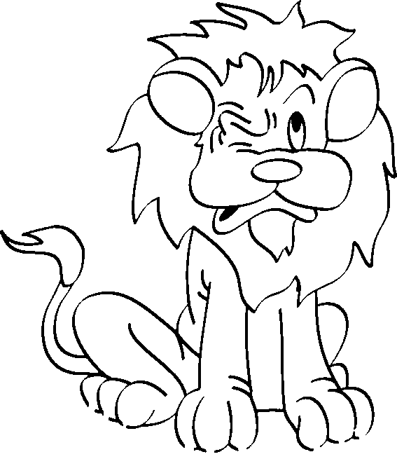 Cute Lion Coloring Pages Cute Lion Cub Animals Coloring Pages Kids Coloring Pages
