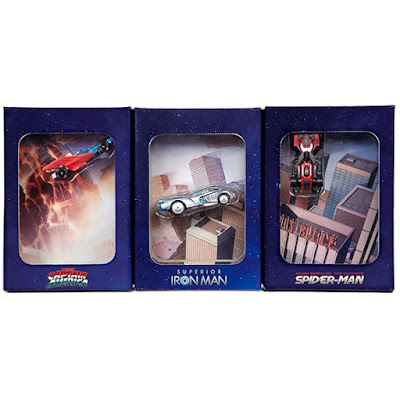 San Diego Comic-Con 2015 Exclusive Marvel Secret Wars Hot Wheels Character Car 3 Pack - Ultimate Spider-Man, Superior Iron Man & Captain America