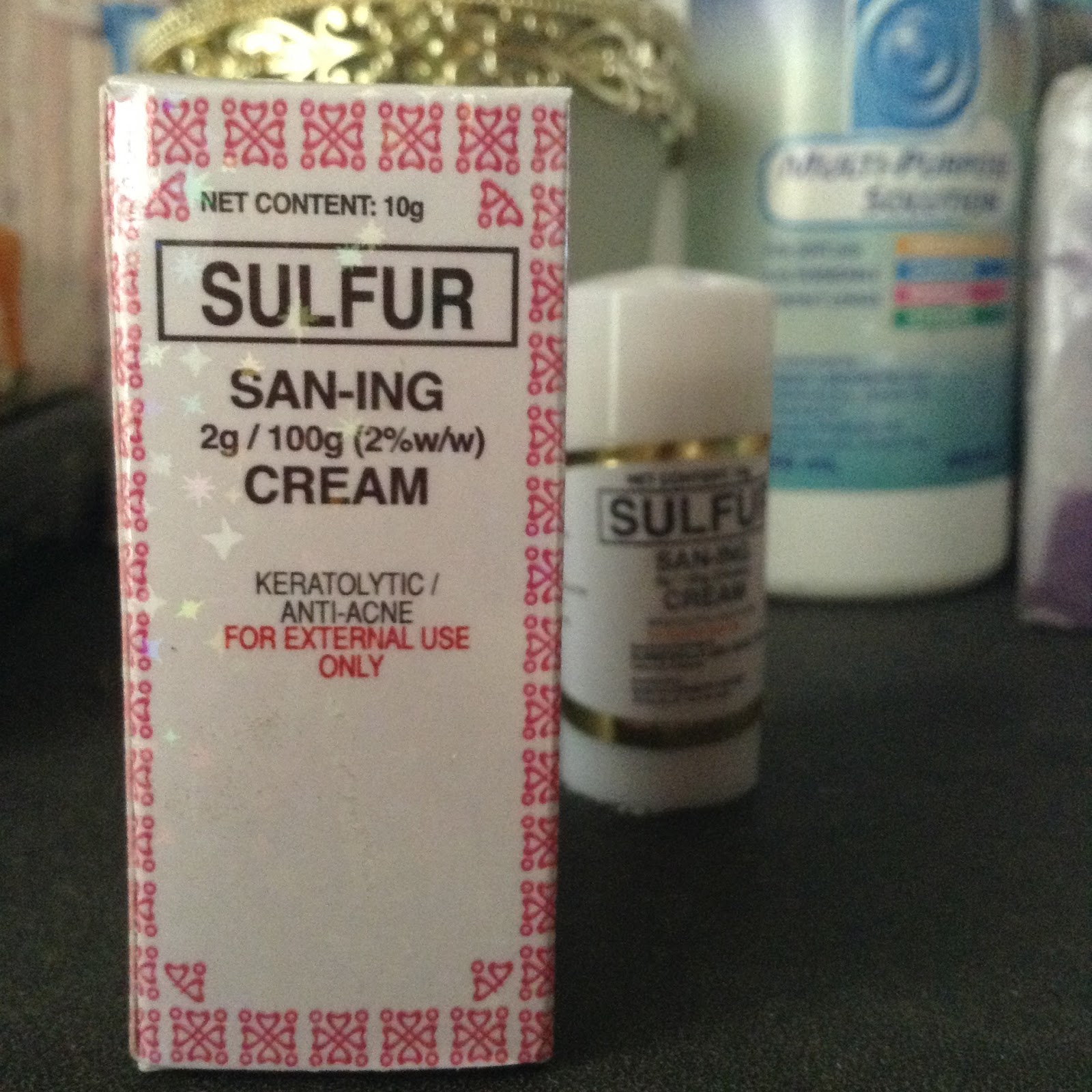 sulfur san ing cream