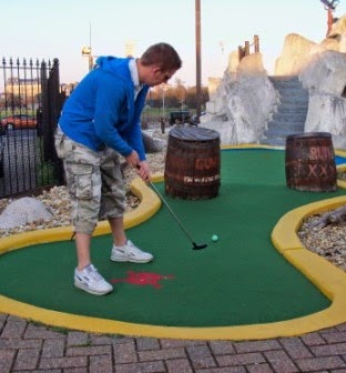 Treasure Island Adventure Golf course on the seafront in Southsea, Hampshire