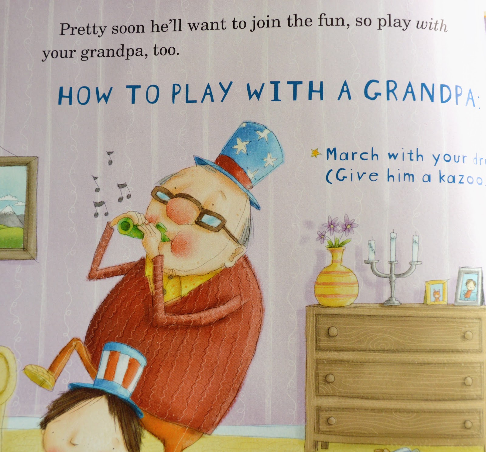 TEXTILE TROLLEY Book Review How to Babysit a Grandpa by Jean Reagan