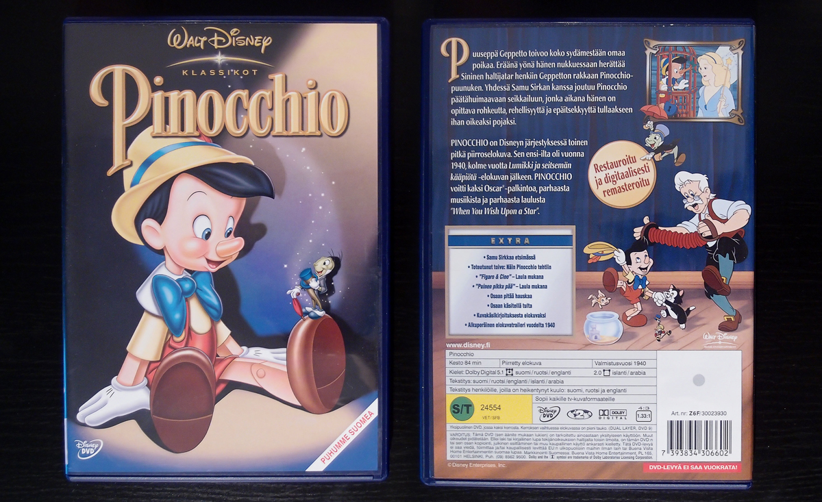 Unelmia lasipurkissa Leffahylly 2. Pinocchio