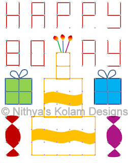 4 Birthday Kolam Dots