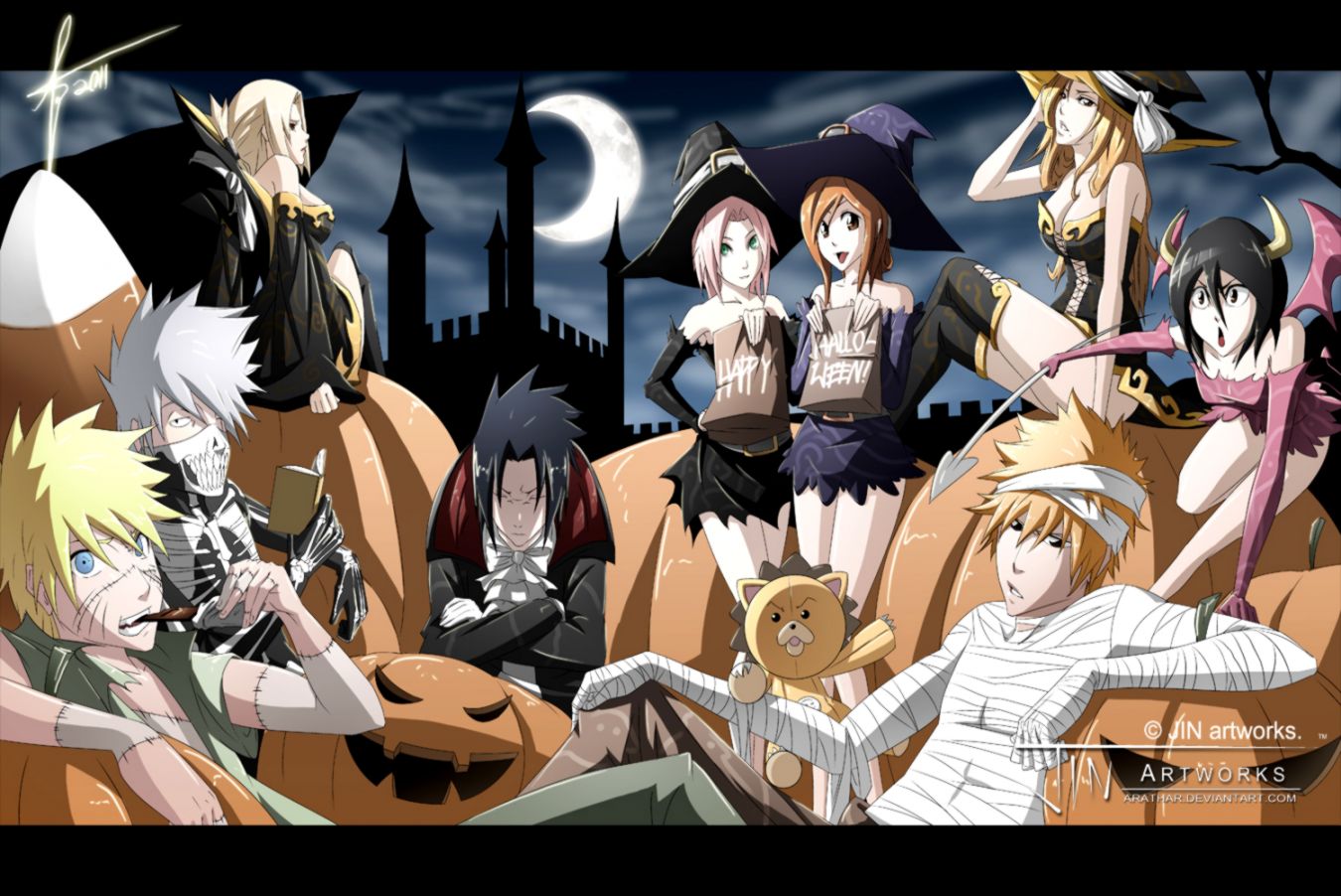 Naruto Bleach Crossover  Wallpapers Collection