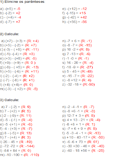 Expressoes Numericas Exercicios 6o Ano Pdf