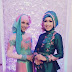 Model Jilbab 2 Warna Untuk Kebaya